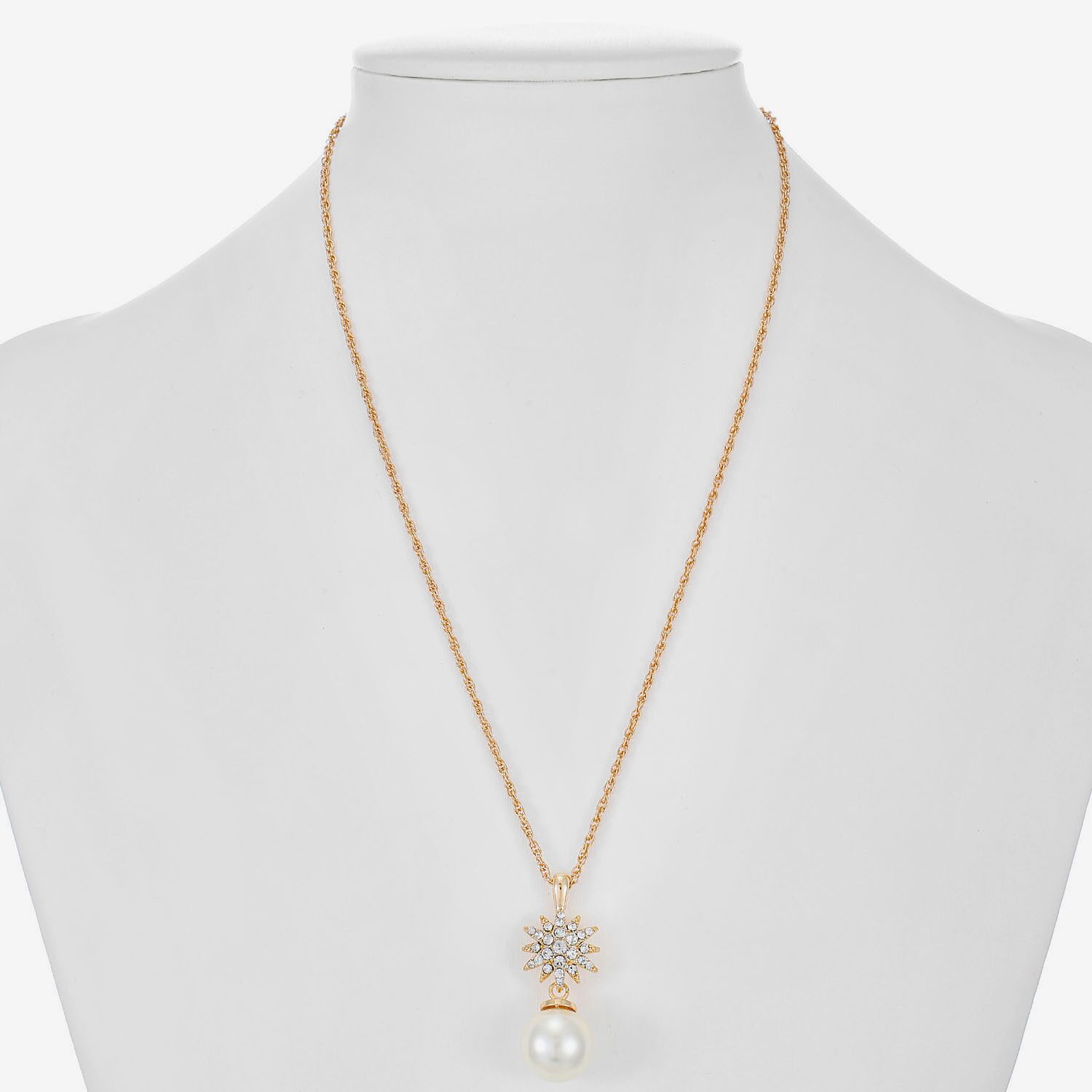 Monet Jewelry Womens Glass Star 17 Inch Pendant Necklace