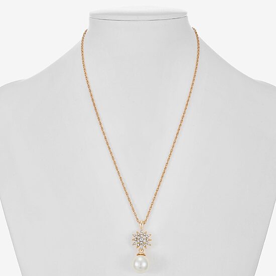 Monet Jewelry Womens Glass Star 17 Inch Pendant Necklace