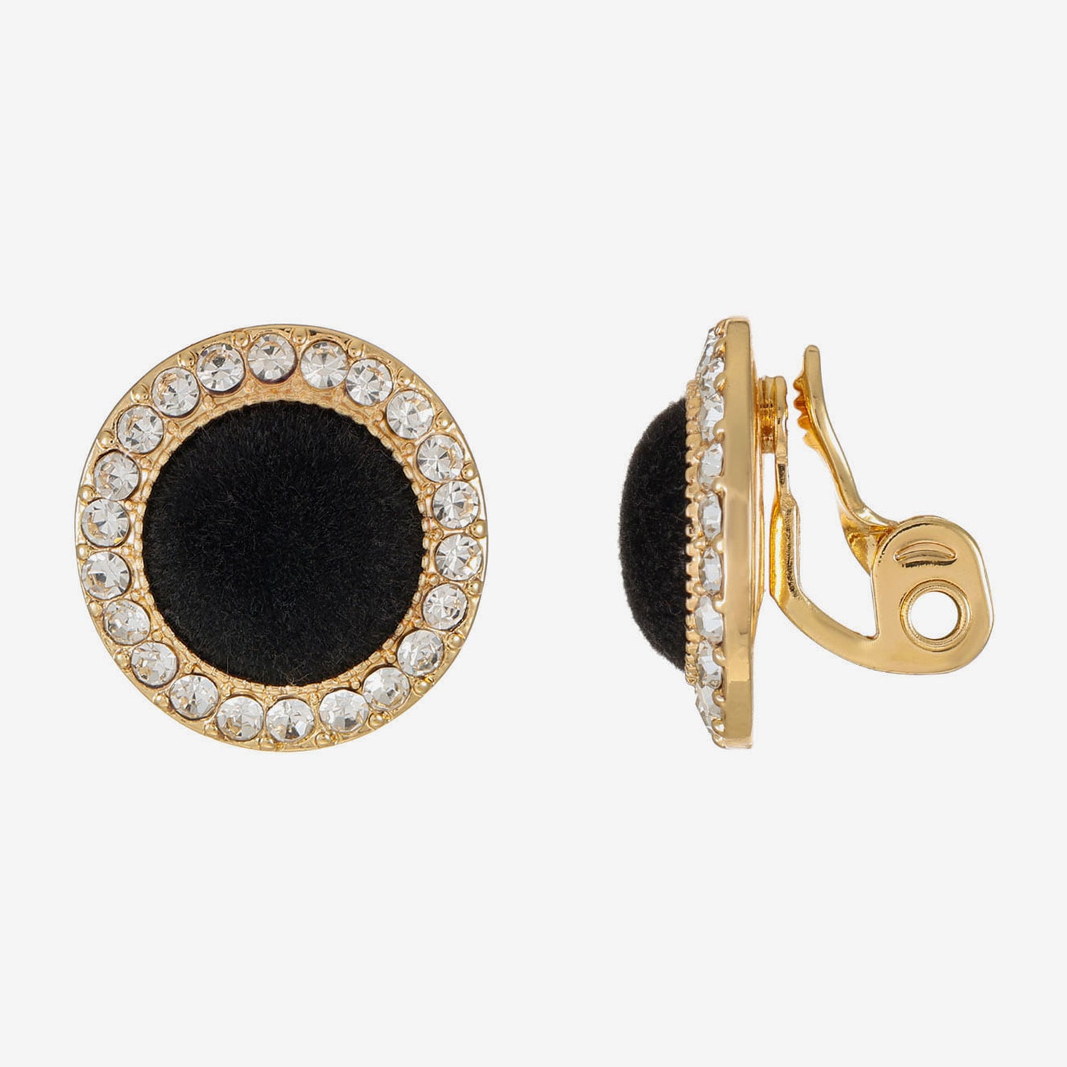 Monet Jewelry Womens Glass Round Clip On Earrings