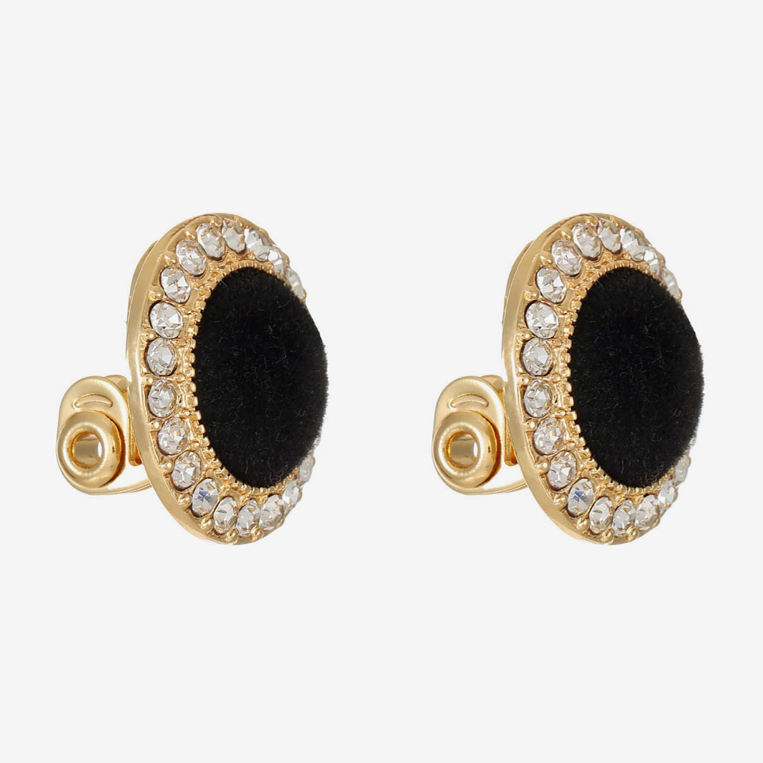 Monet Jewelry Womens Glass Round Clip On Earrings