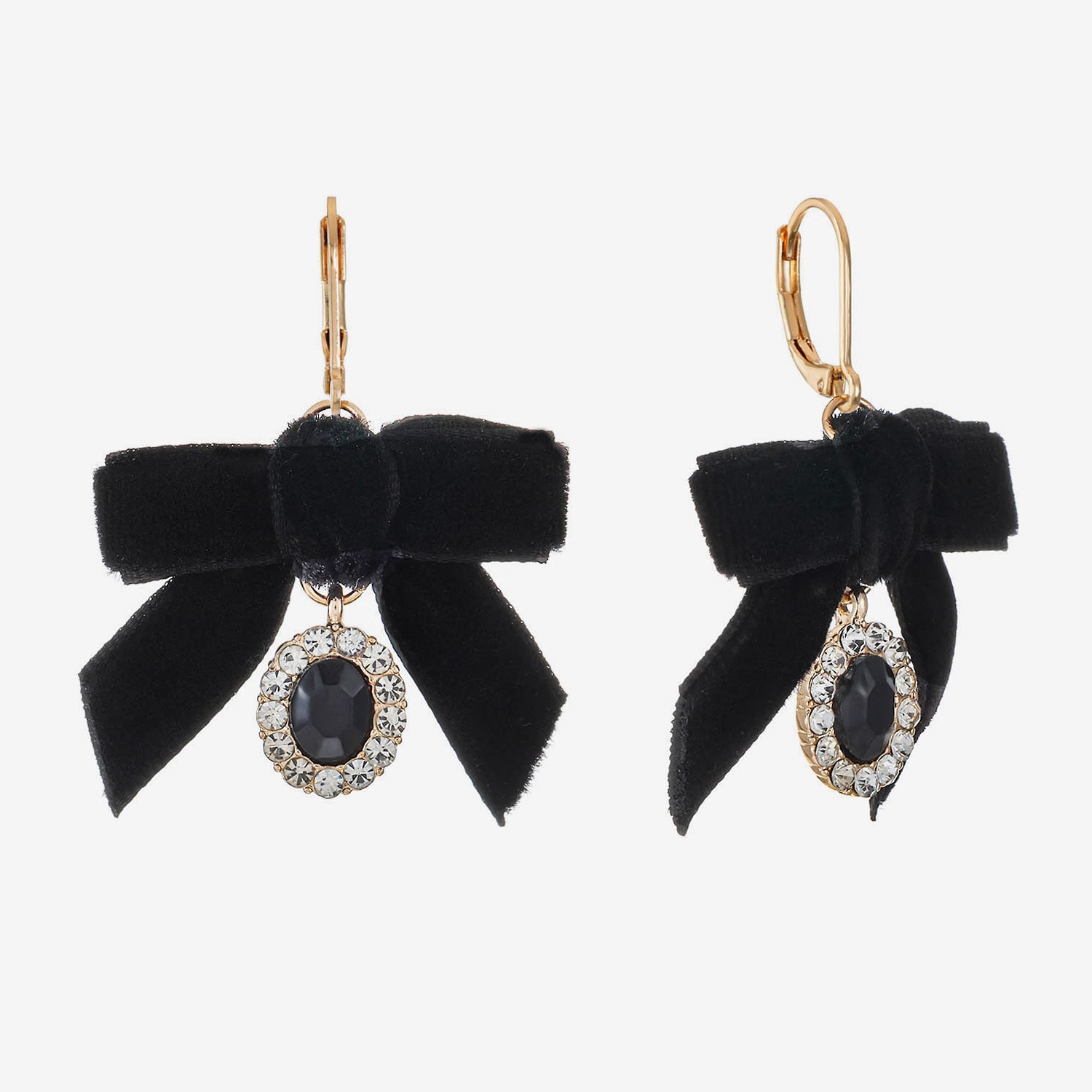 Monet Jewelry Womens Glass Bow Drop Earrings