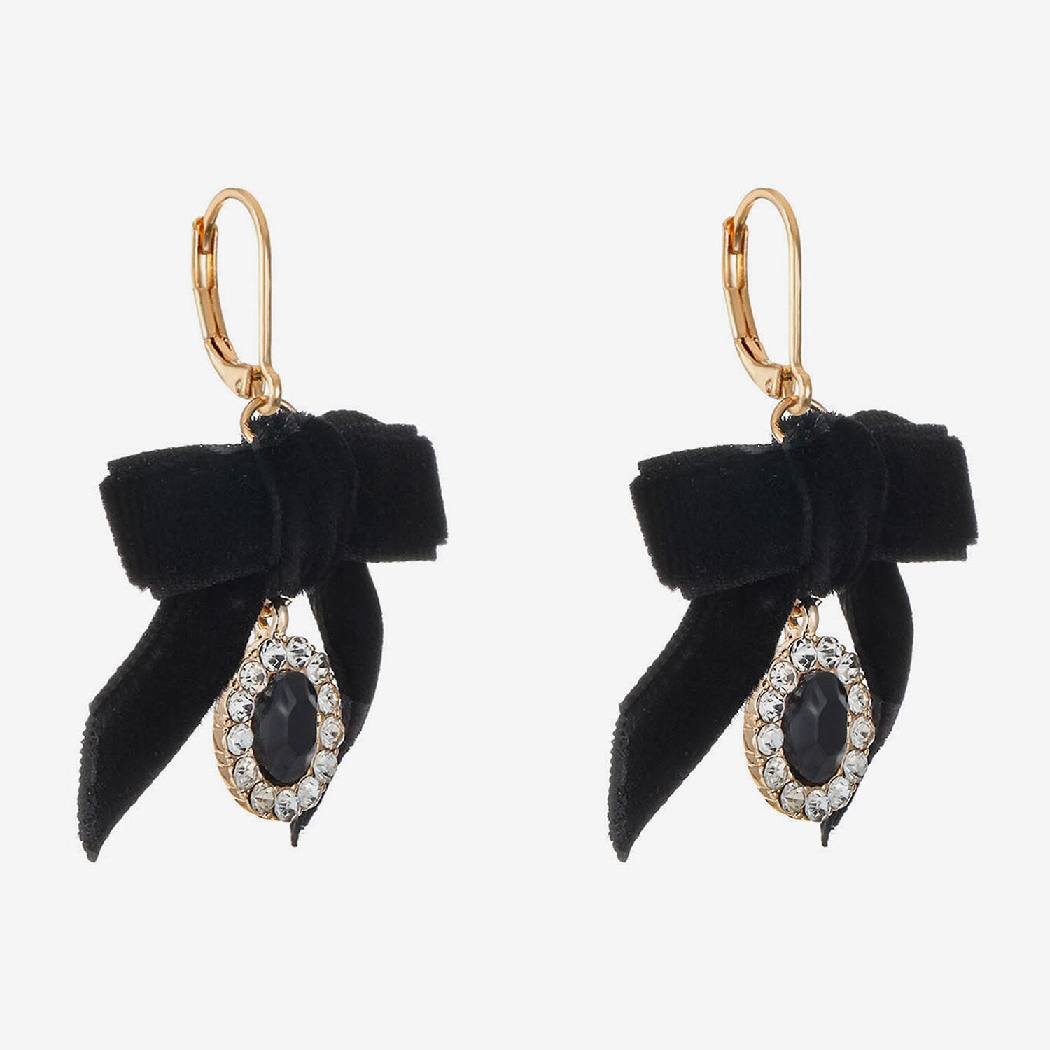Monet Jewelry Womens Glass Bow Drop Earrings
