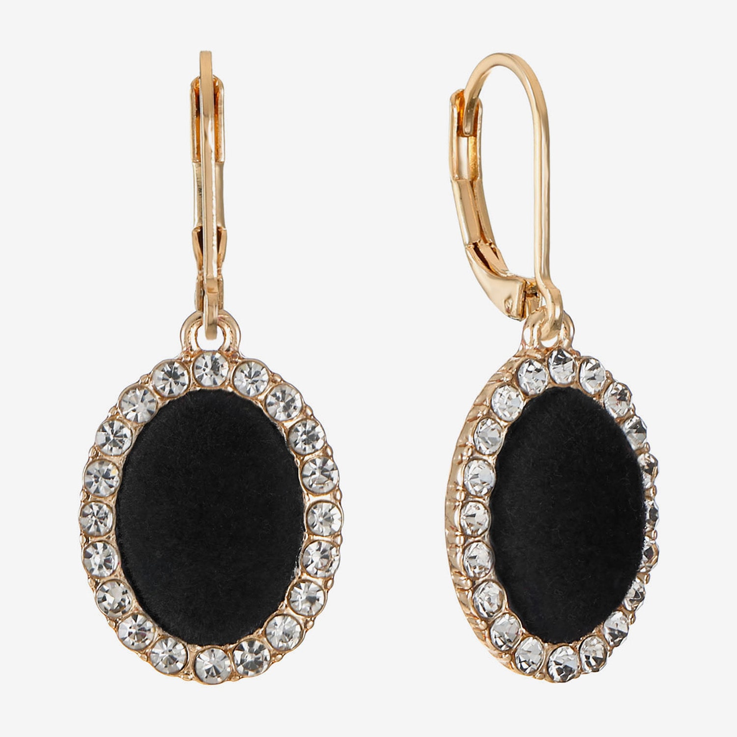 Monet Jewelry Womens Glass Oval Drop Earrings