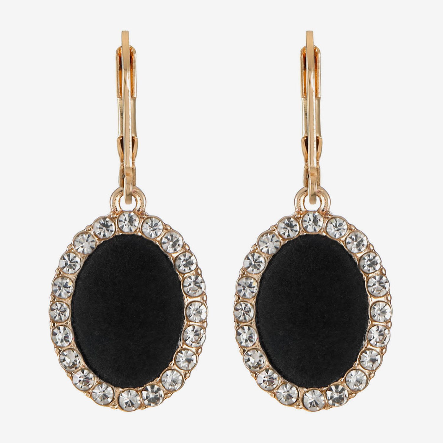 Monet Jewelry Womens Glass Oval Drop Earrings