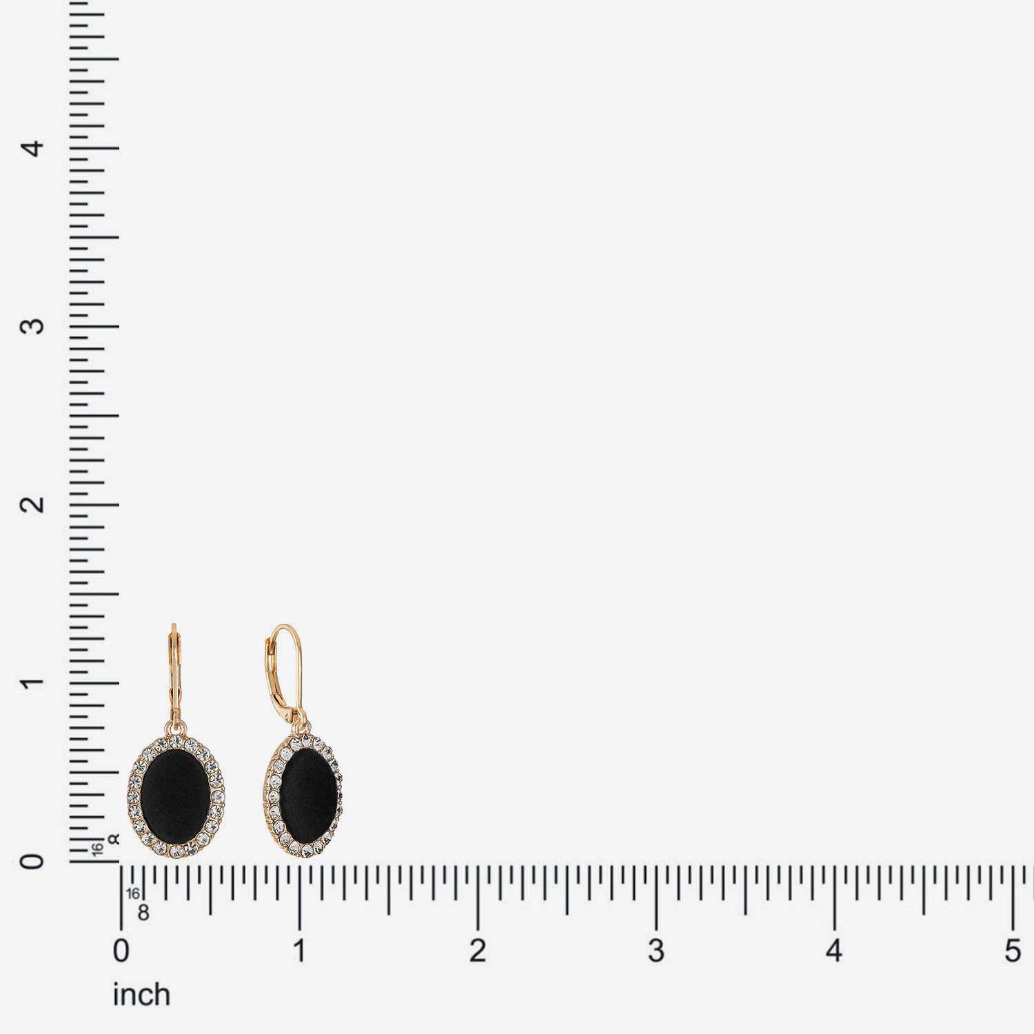 Monet Jewelry Womens Glass Oval Drop Earrings