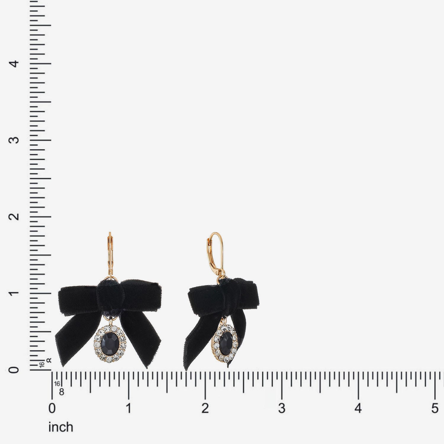 Monet Jewelry Womens Glass Bow Drop Earrings