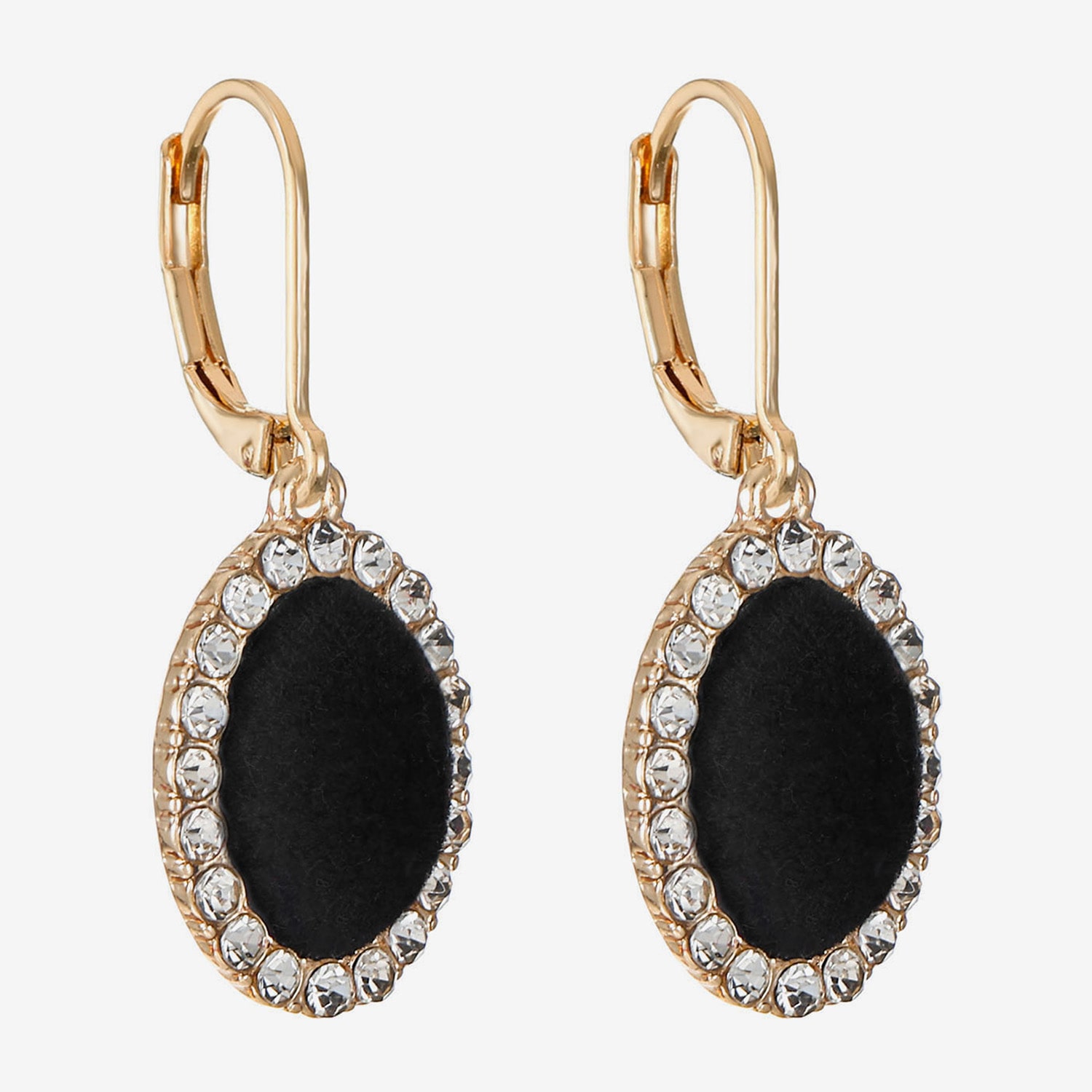 Monet Jewelry Womens Glass Oval Drop Earrings