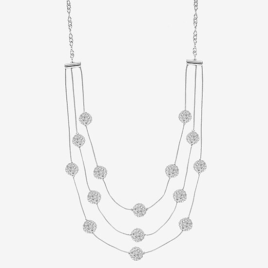 Monet Jewelry Womens Glass 18 Inch Strand Necklace