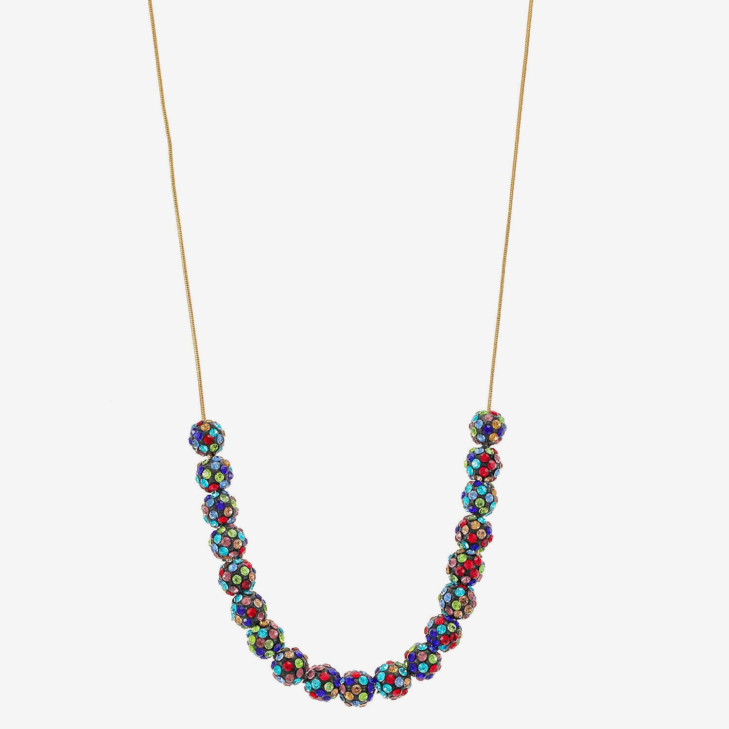 Monet Jewelry Womens Multi Color 17 Inch Collar Necklace