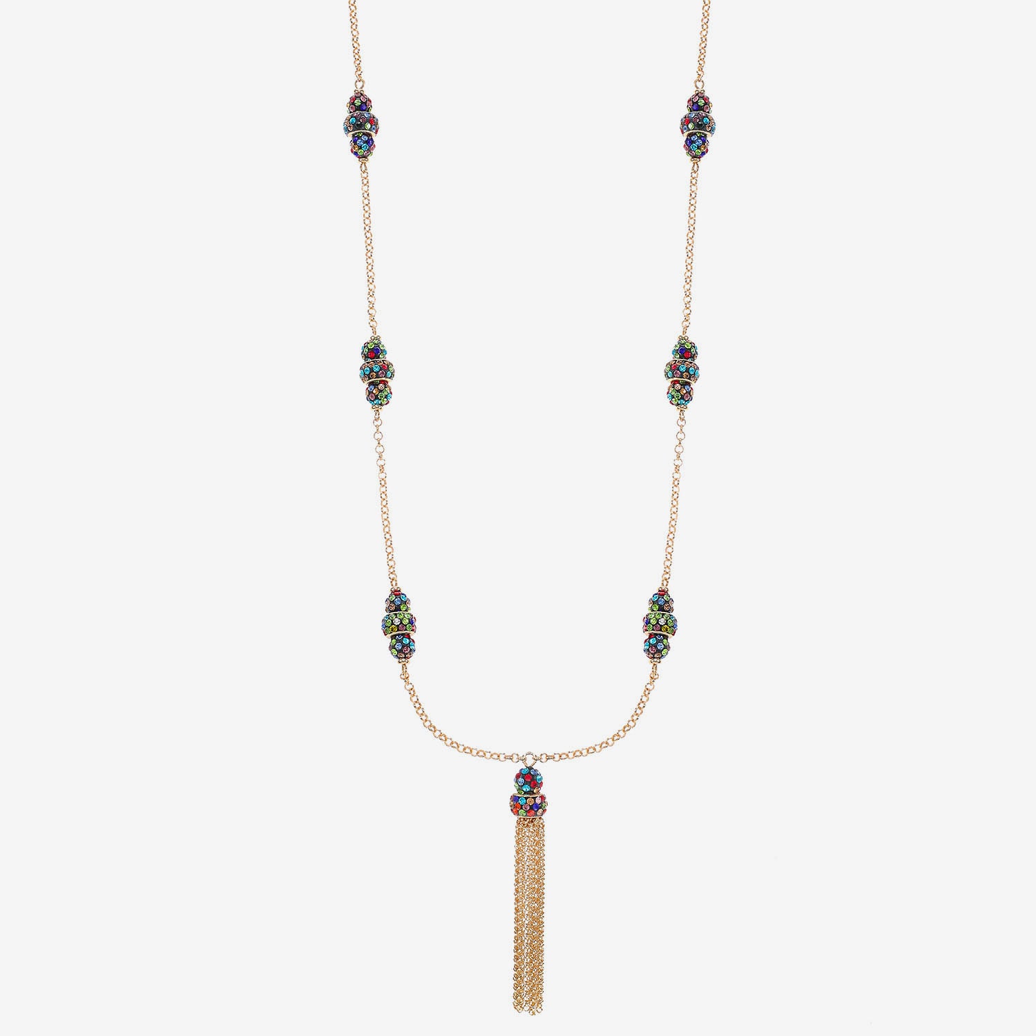 Monet Jewelry Womens Multi Color Glass 31 Inch Strand Necklace