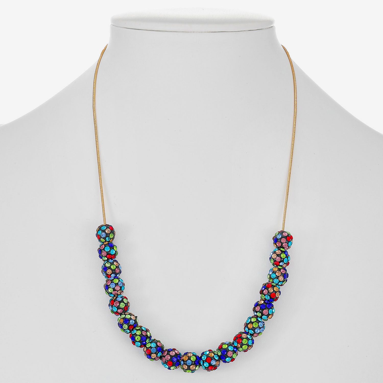 Monet Jewelry Womens Multi Color 17 Inch Collar Necklace