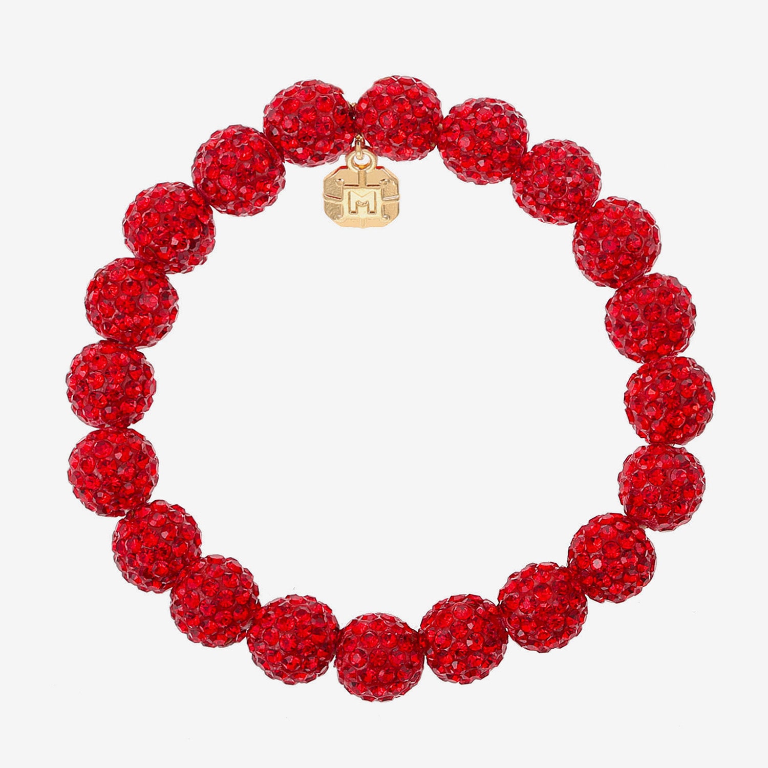 Monet Jewelry Womens Glass Round Stretch Bracelet