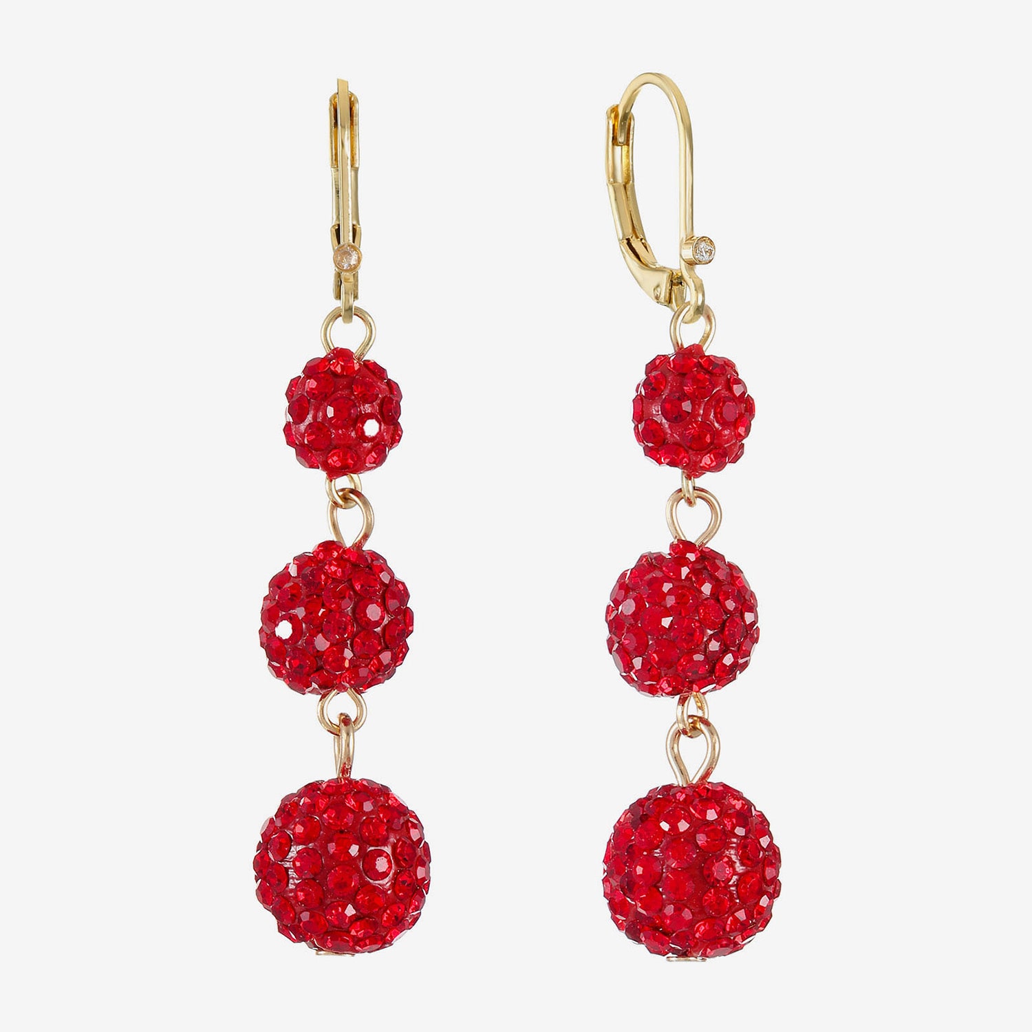Monet Jewelry Womens Glass Round Drop Earrings