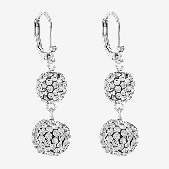 Monet Jewelry Womens Glass Round Drop Earrings