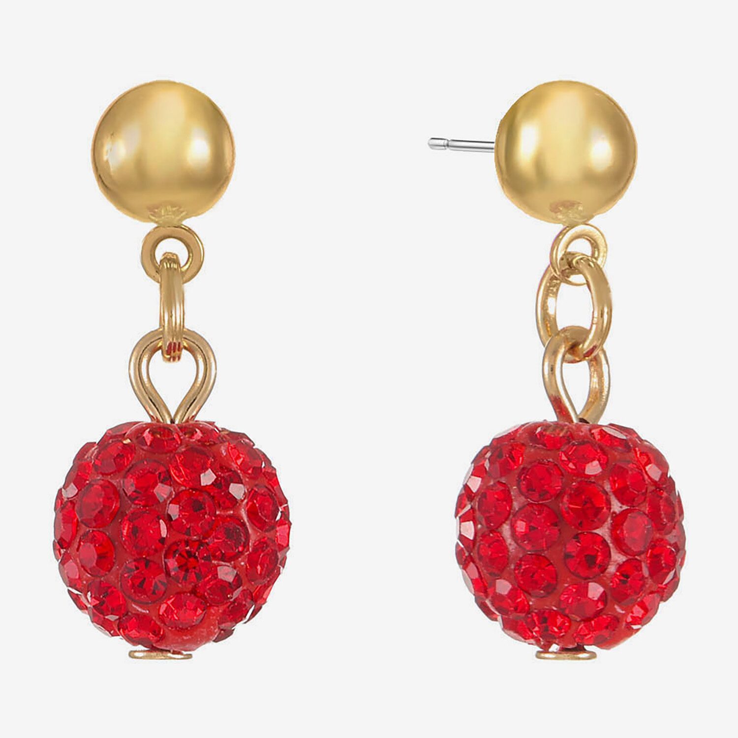 Monet Jewelry Womens Glass Round Hypoallergenic Drop Earrings