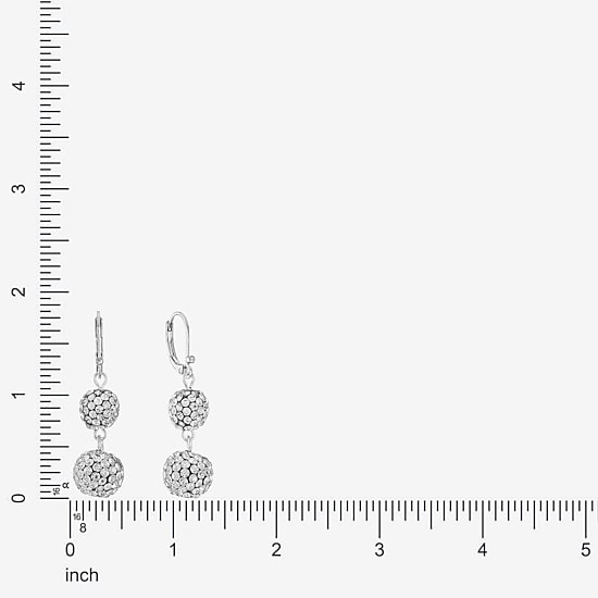 Monet Jewelry Womens Glass Round Drop Earrings