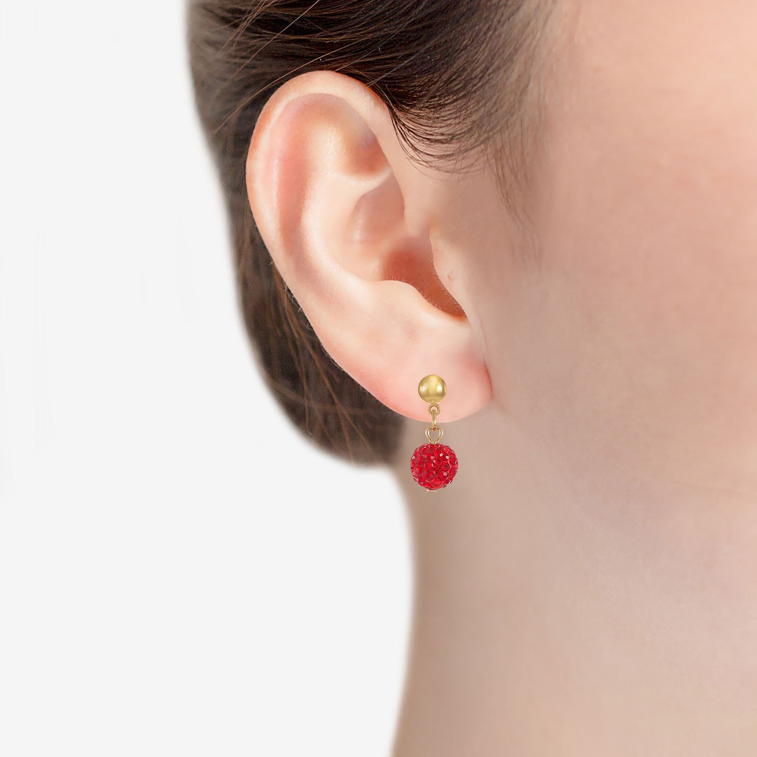 Monet Jewelry Womens Glass Round Hypoallergenic Drop Earrings