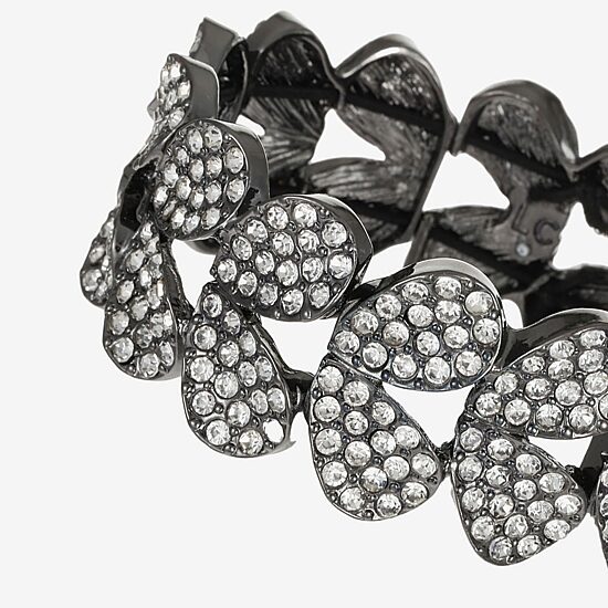 Liz Claiborne Womens Gray Glass Stretch Bracelet