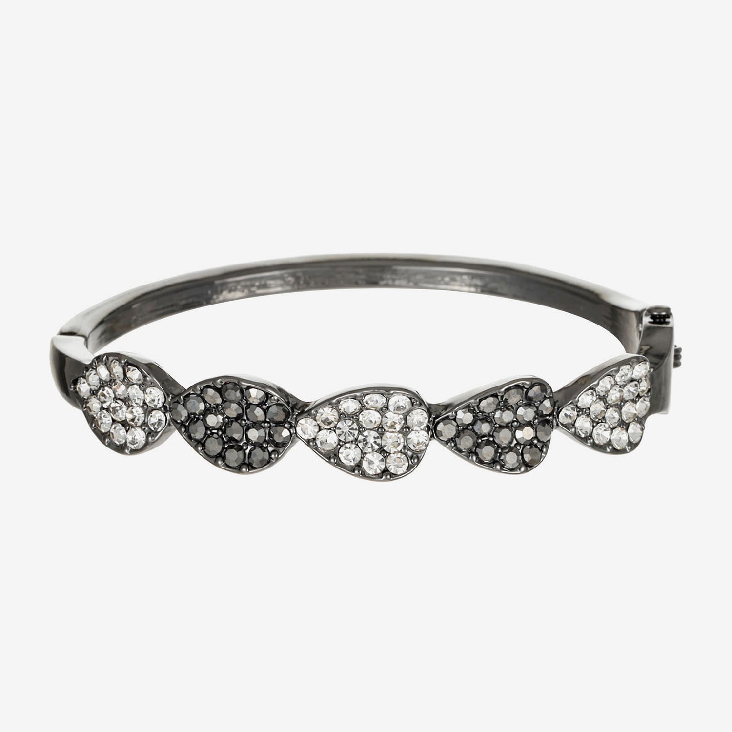Liz Claiborne Womens Gray Glass Cuff Bracelet