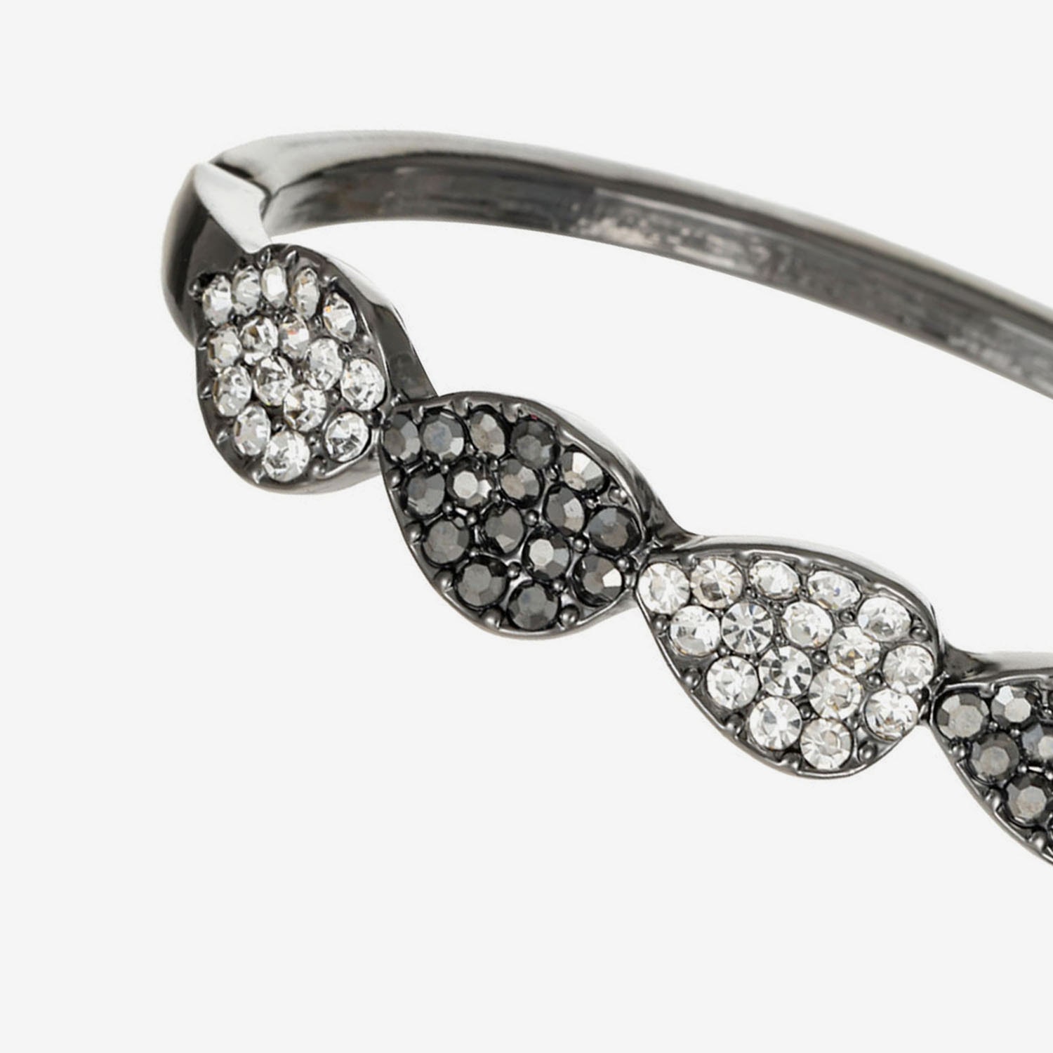 Liz Claiborne Womens Gray Glass Cuff Bracelet