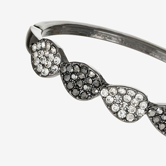 Liz Claiborne Womens Gray Glass Cuff Bracelet