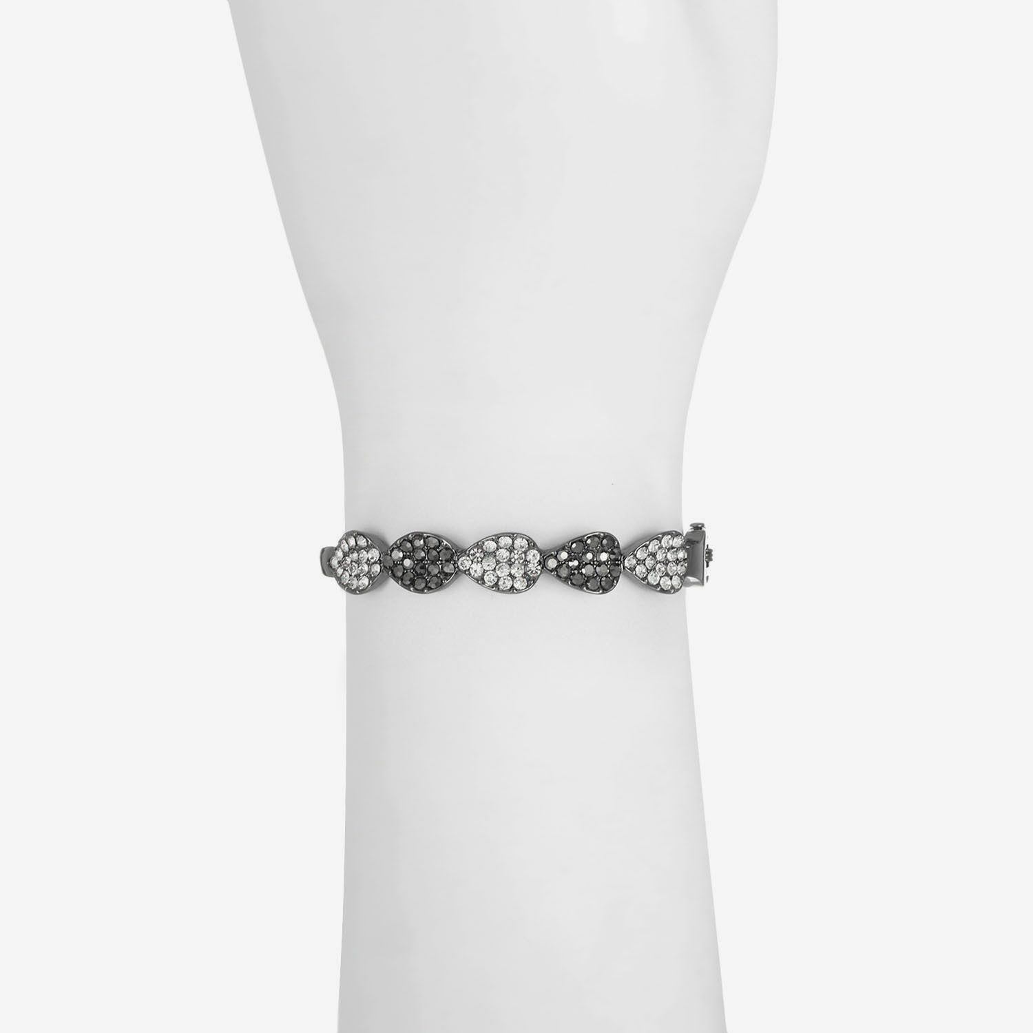 Liz Claiborne Womens Gray Glass Cuff Bracelet
