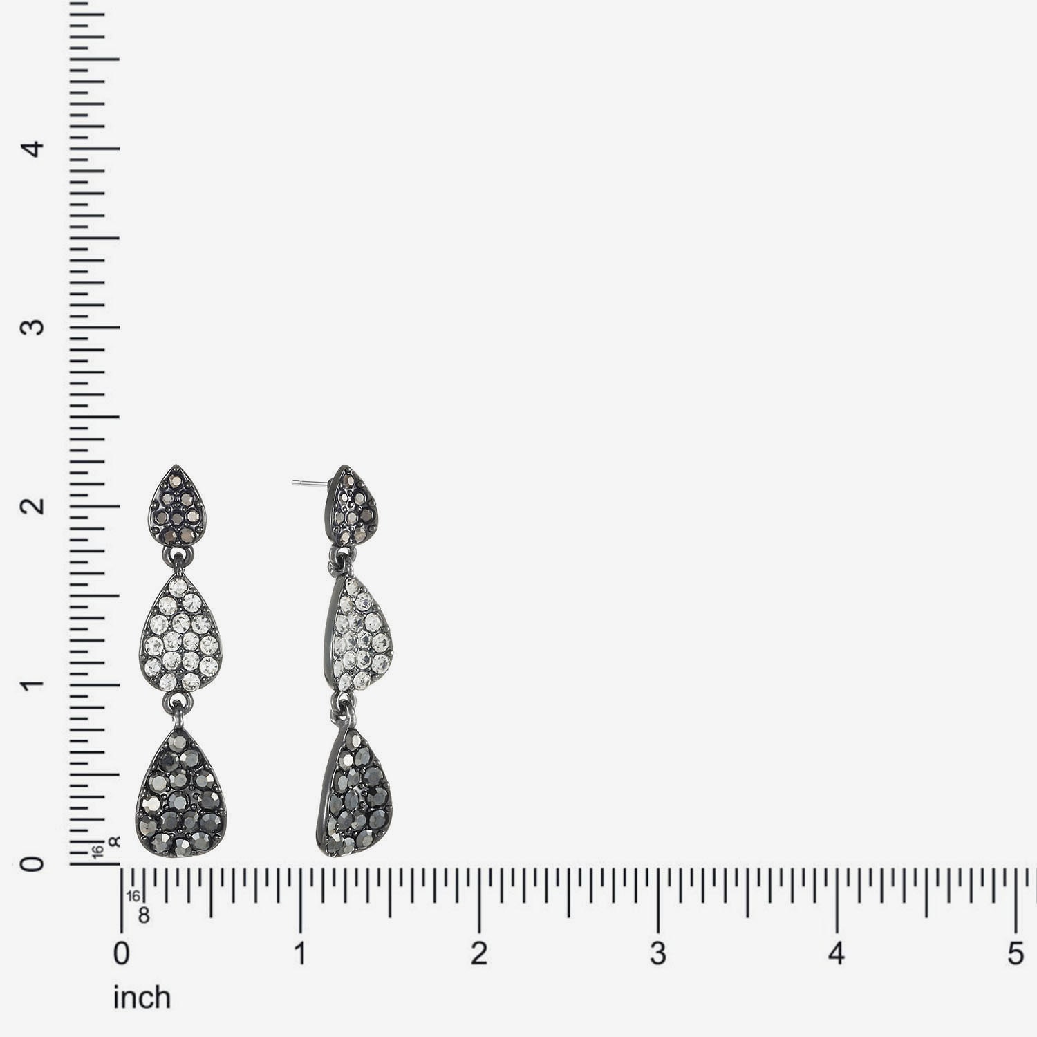 Liz Claiborne Womens Glass Hypoallergenic Drop Earrings