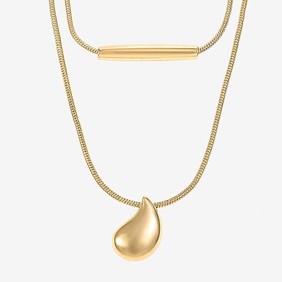 Liz Claiborne Womens 17 Inch Pendant Necklace