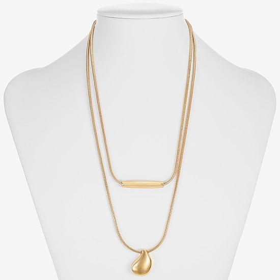Liz Claiborne Womens 17 Inch Pendant Necklace