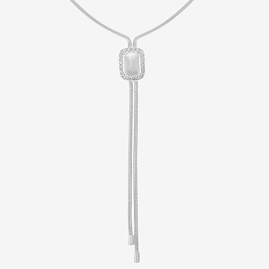 Liz Claiborne Womens Glass 22 Inch Y Necklace