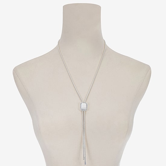 Liz Claiborne Womens Glass 22 Inch Y Necklace