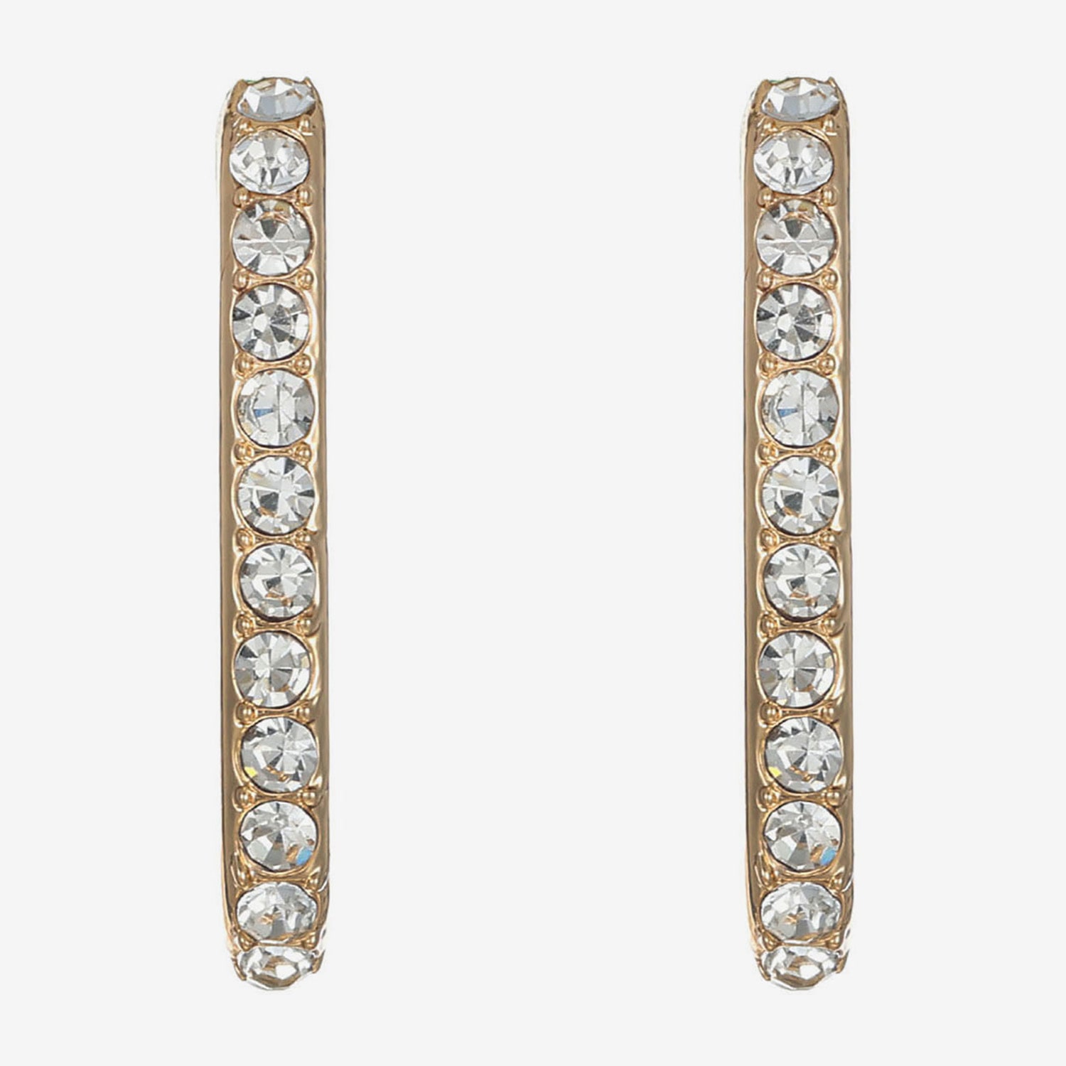 Liz Claiborne Womens Glass 30mm Hypoallergenic Hoop Earrings