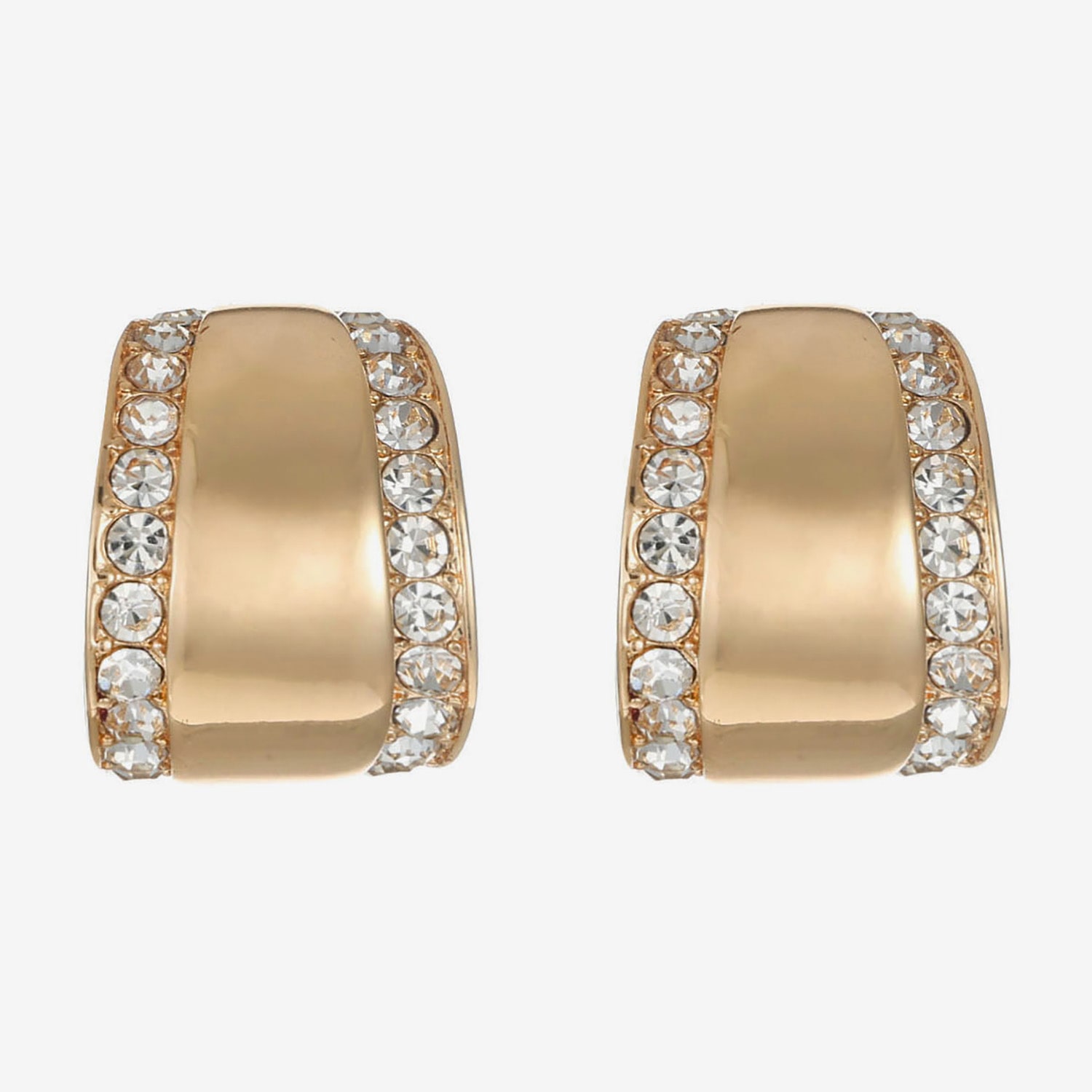Liz Claiborne Womens Glass 18.7mm Hypoallergenic Hoop Earrings
