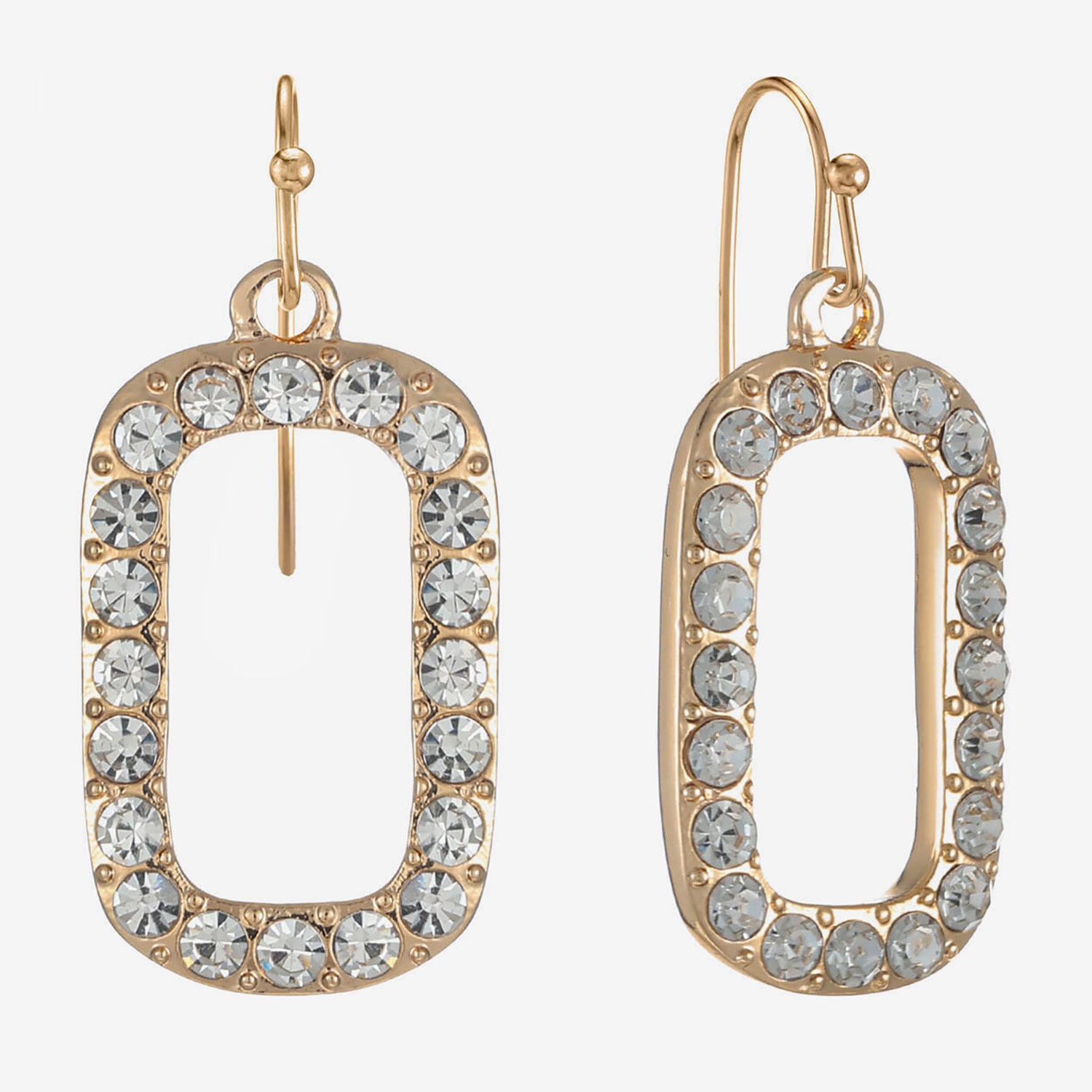 Liz Claiborne Womens Glass Drop Earrings