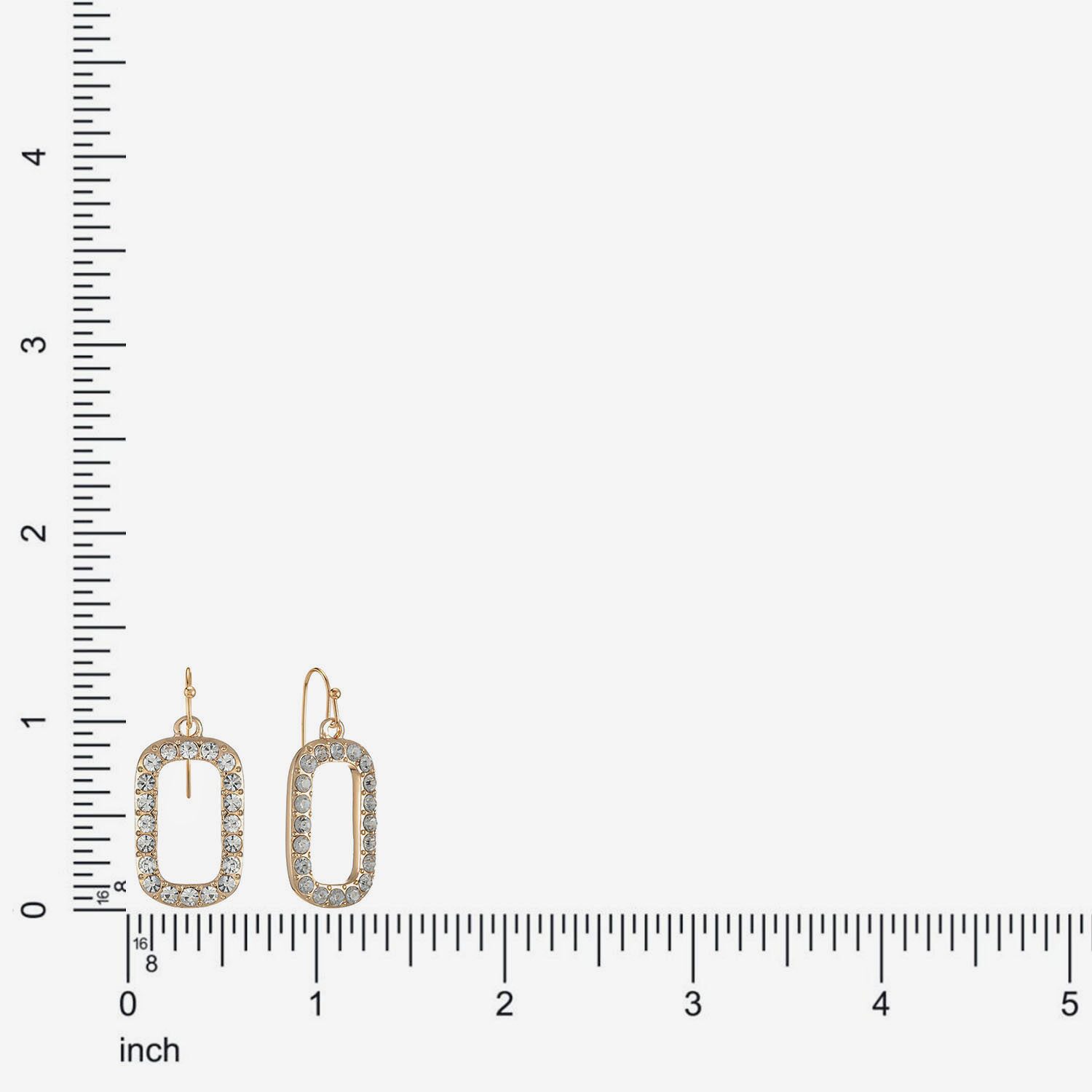 Liz Claiborne Womens Glass Drop Earrings