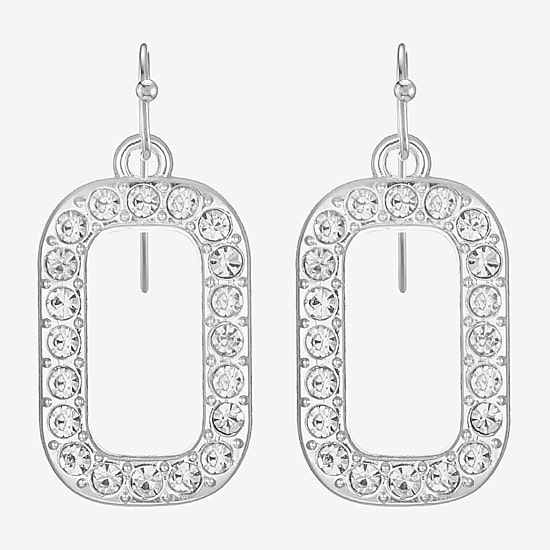 Liz Claiborne Womens Glass Drop Earrings