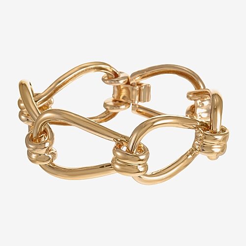 Liz Claiborne Womens Link Bracelet In Yellow