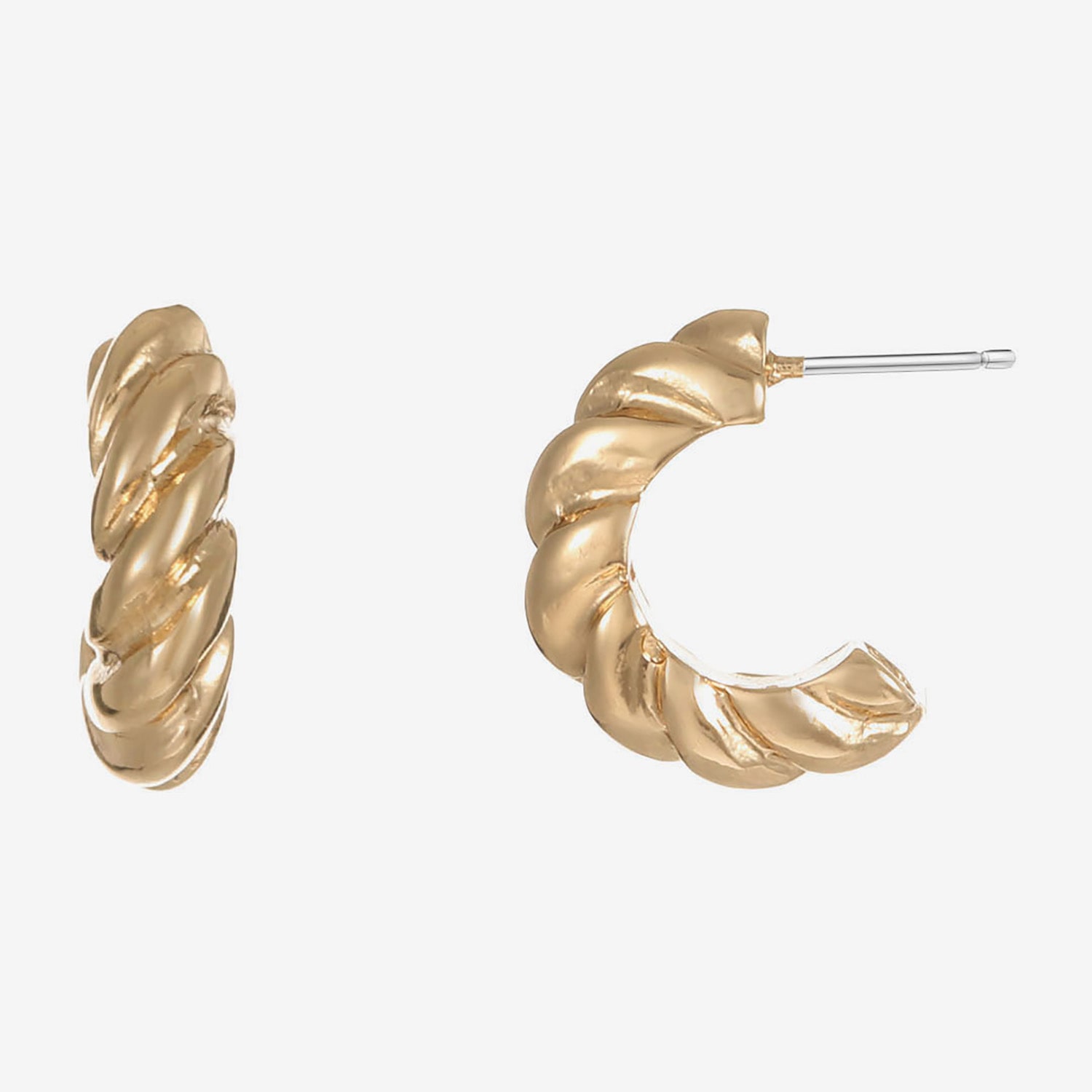 Liz Claiborne Womens 13mm Hypoallergenic Hoop Earrings