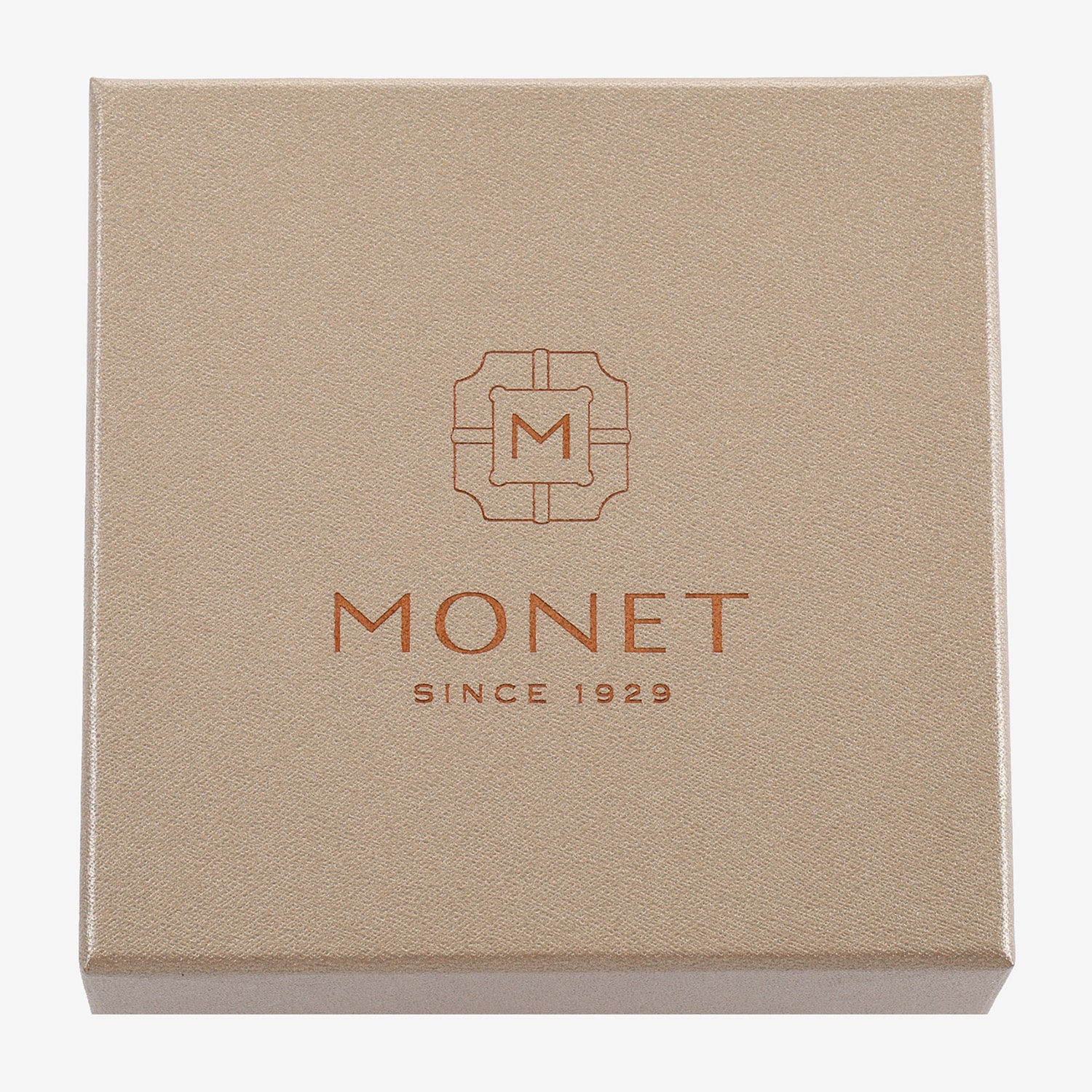 Monet Jewelry Initial Gold Tone Round Compact Mirror