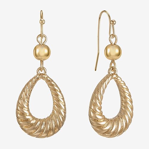Liz Claiborne Womens Drop Earrings In Yellow