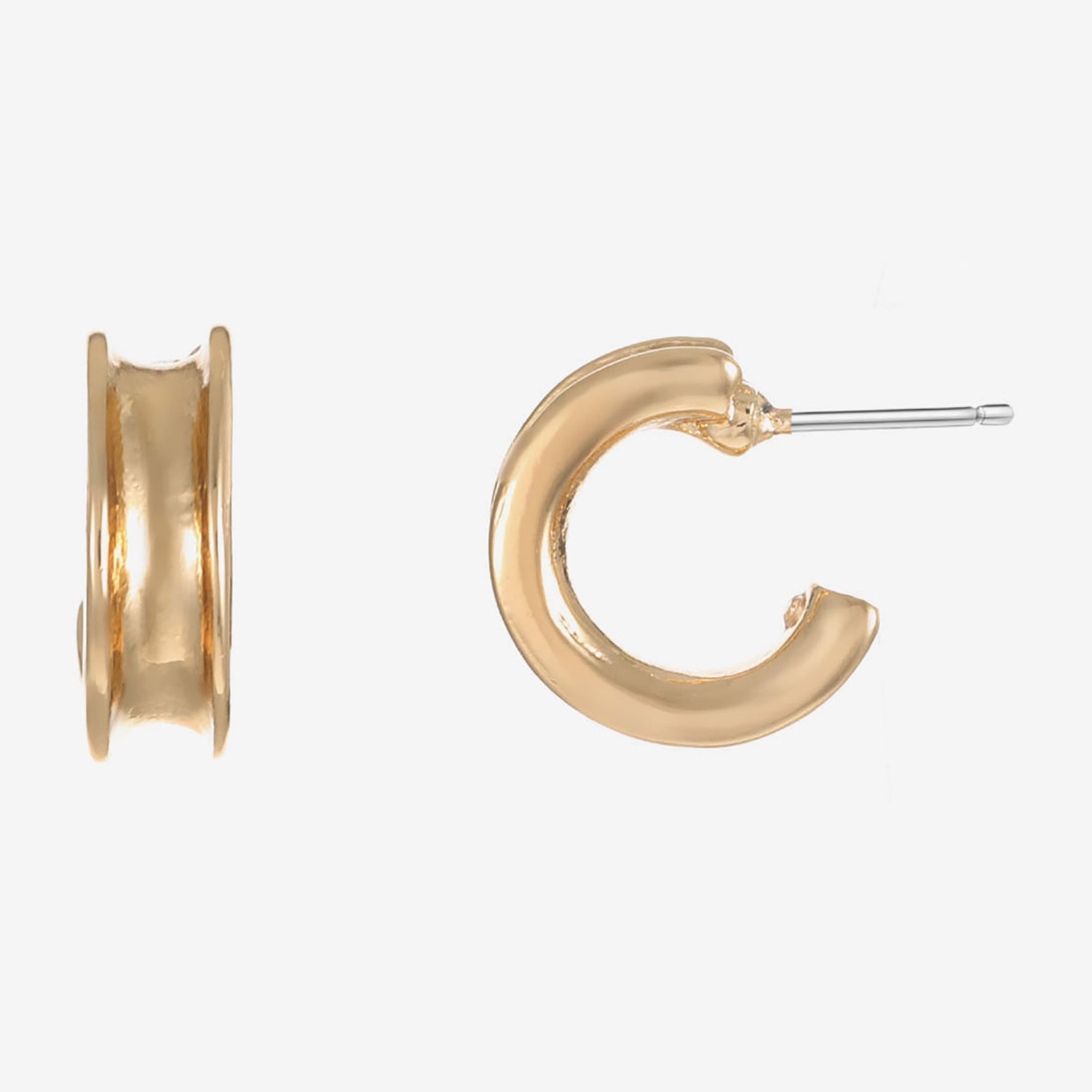 Liz Claiborne Womens 11mm Hypoallergenic Hoop Earrings