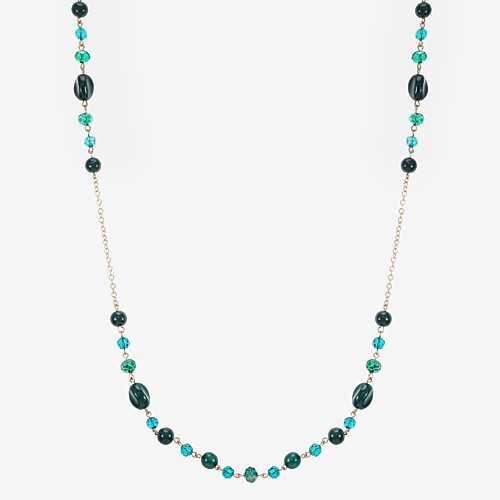 Liz Claiborne Womens 34 Inch Strand Necklace In Green