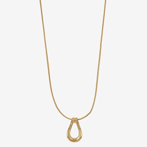 Liz Claiborne Womens 17 Inch Pendant Necklace In Yellow