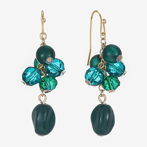 Liz Claiborne Womens Drop Earrings In Green