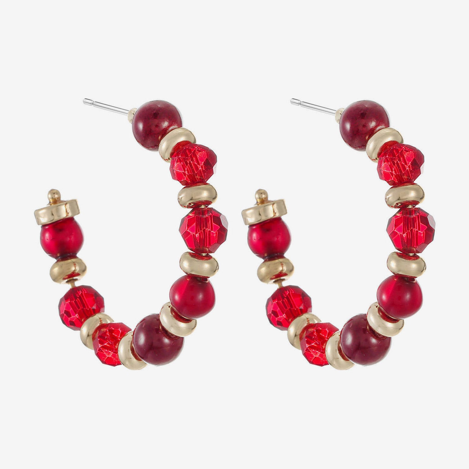 Liz Claiborne Womens 34.8mm Hypoallergenic Hoop Earrings