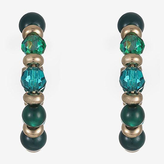 Liz Claiborne Womens 34.8mm Hypoallergenic Hoop Earrings