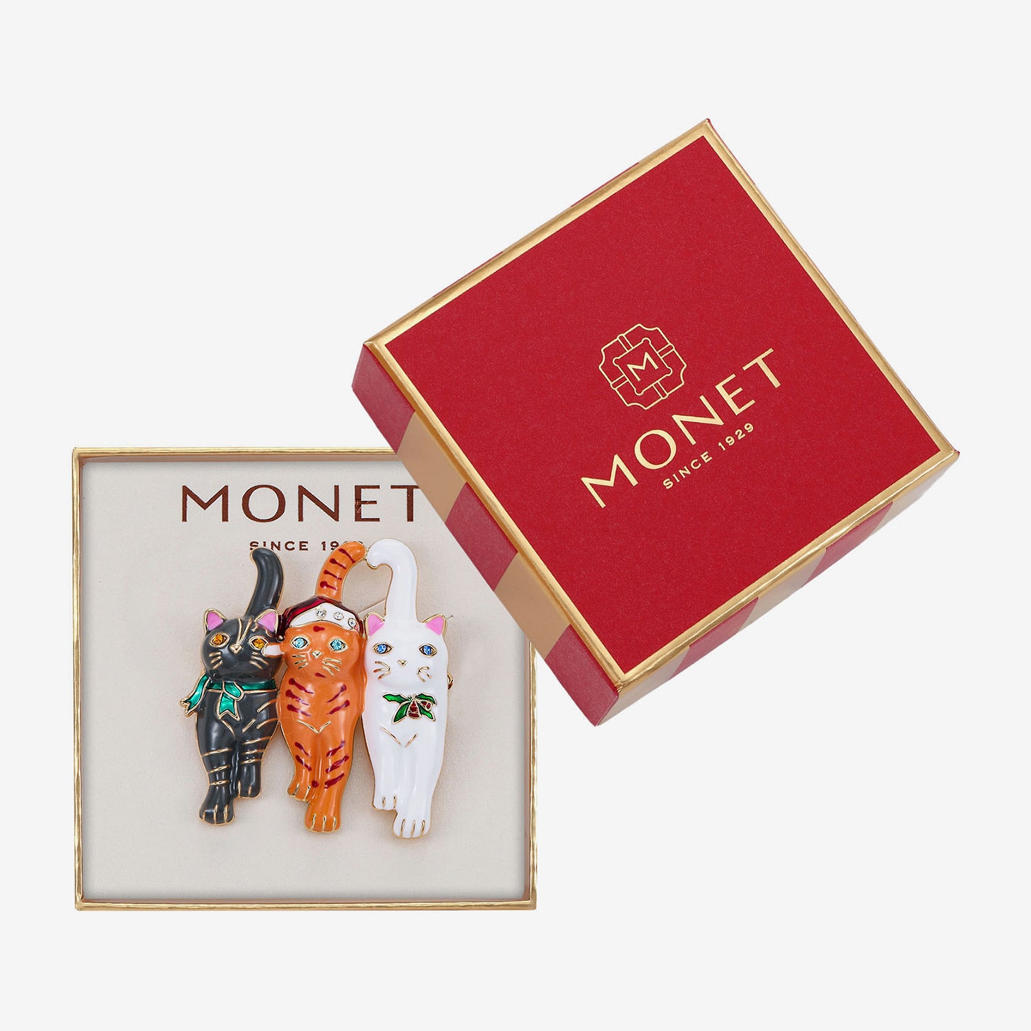 Monet Jewelry Multi Color Glass Pin