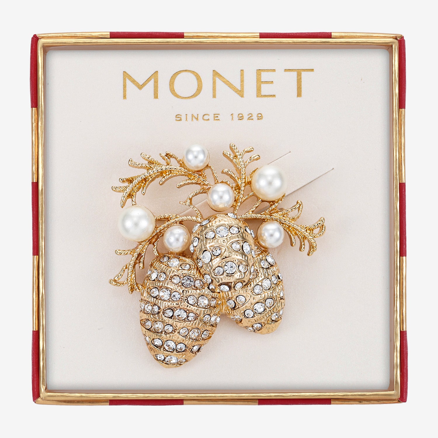 Monet Jewelry Glass Pin