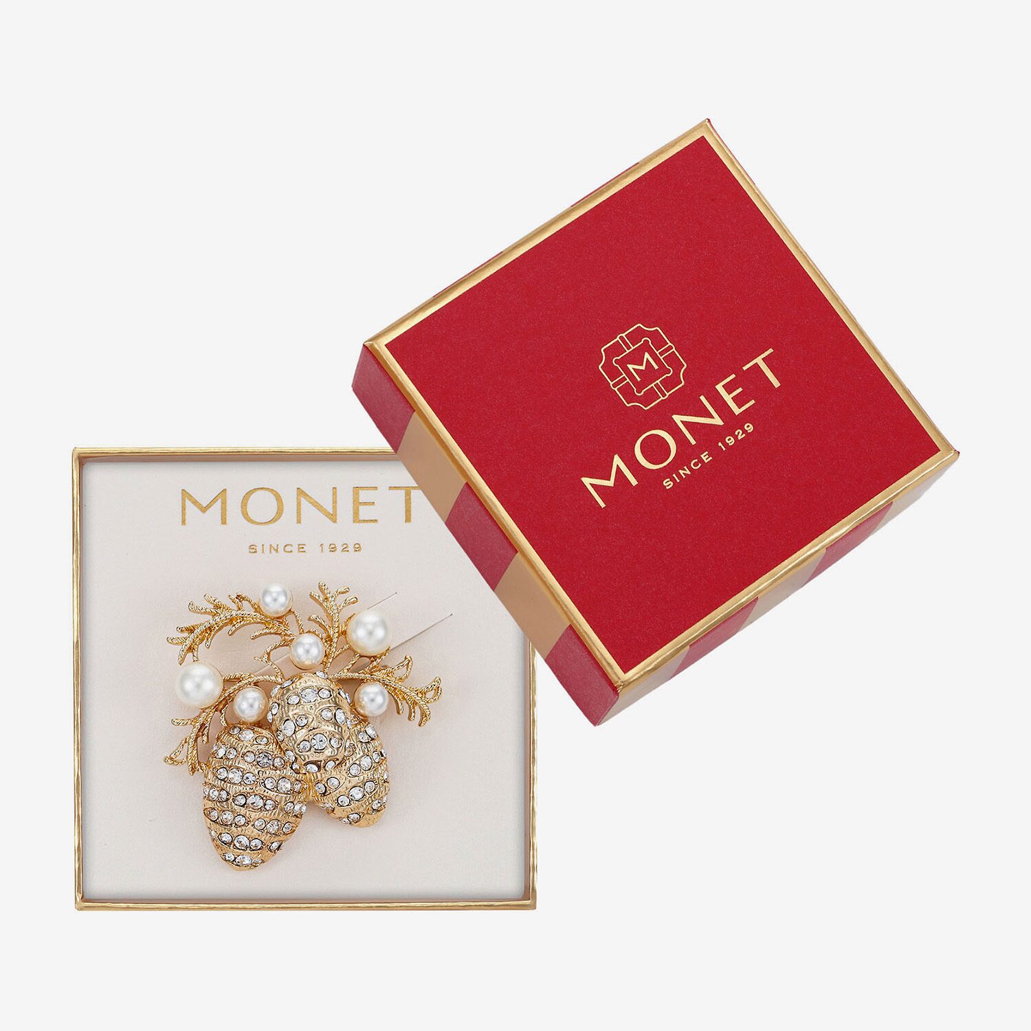 Monet Jewelry Glass Pin