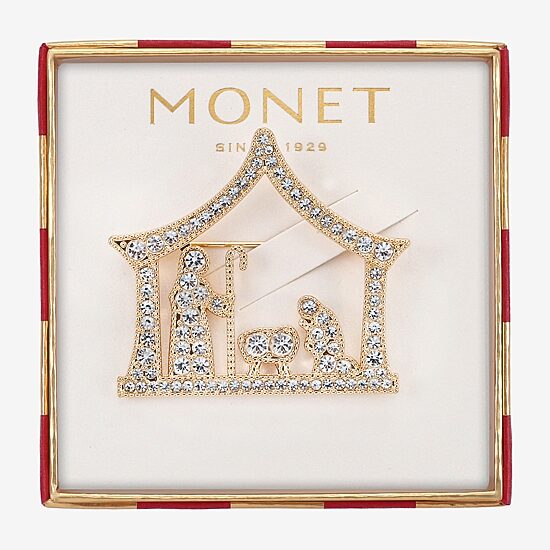 Monet Jewelry Glass Pin